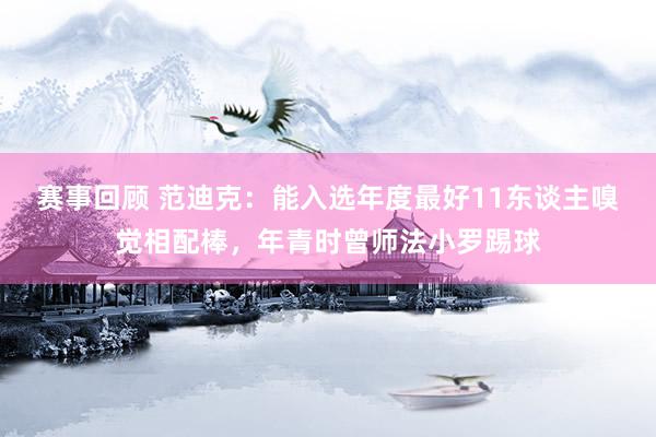 赛事回顾 范迪克：能入选年度最好11东谈主嗅觉相配棒，年青时曾师法小罗踢球